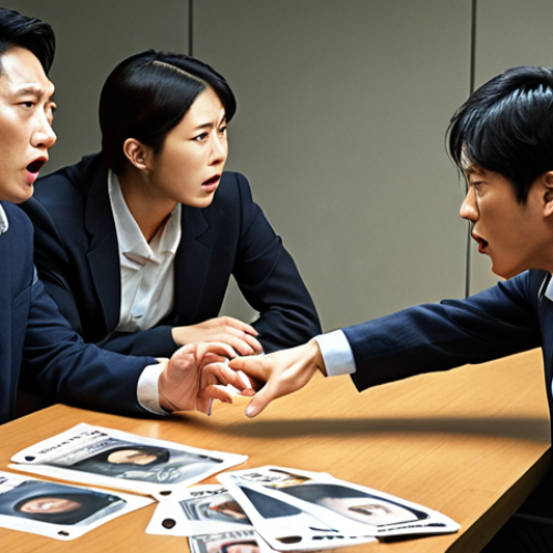 Home 15 **
A dynamic scene showing the Juragaicops team in disarray after Capstone's disappearance. Some members are arguing, highlighting the conflicting leadership styles. Focus on Han-dol's determination with a hint of recklessness versus Na-yeon's analytical frustration. The overall mood is tense and uncertain, reflecting the team's struggle to find their footing without their leader.
**